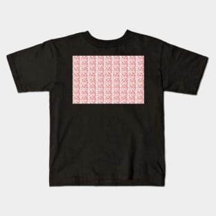 pink and red chick pattern Kids T-Shirt